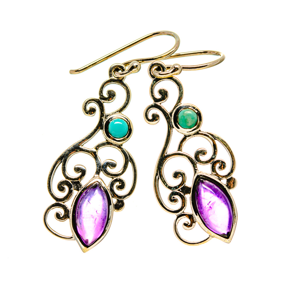 Amethyst Earrings handcrafted by Anasilvercos - EARR413244