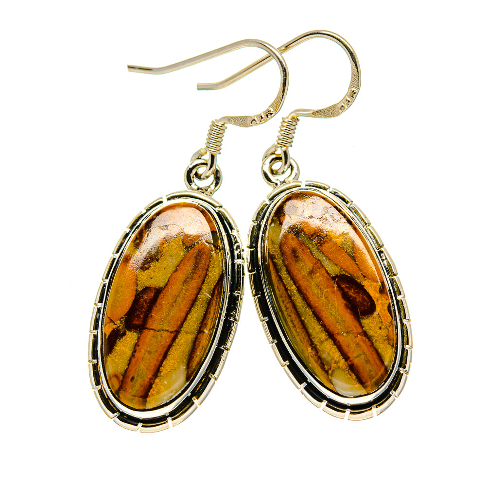 Chert Breccia Earrings handcrafted by Anasilvercos - EARR413245