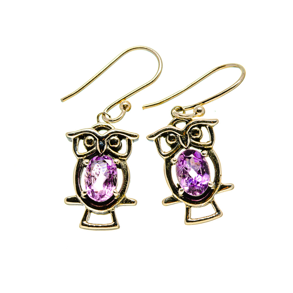 Amethyst Earrings handcrafted by Anasilvercos - EARR413256
