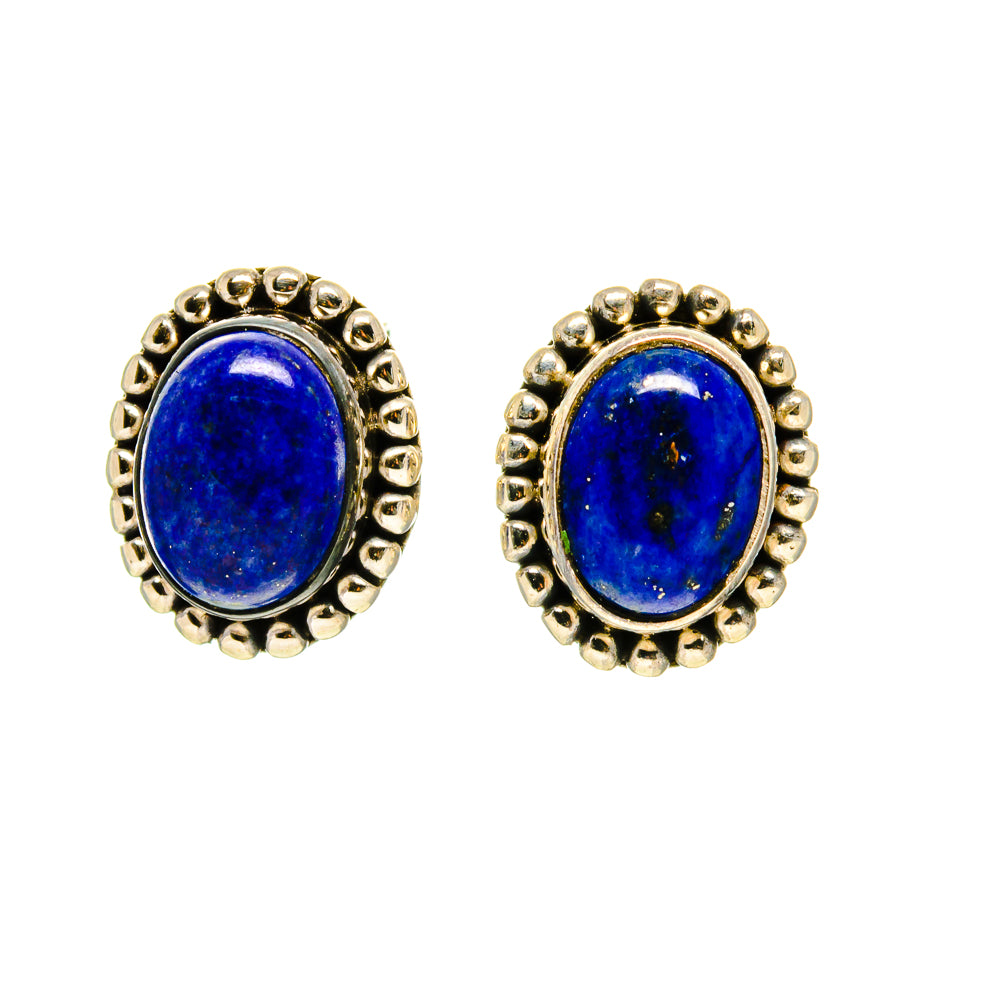 Lapis Lazuli Earrings handcrafted by Anasilvercos - EARR413258