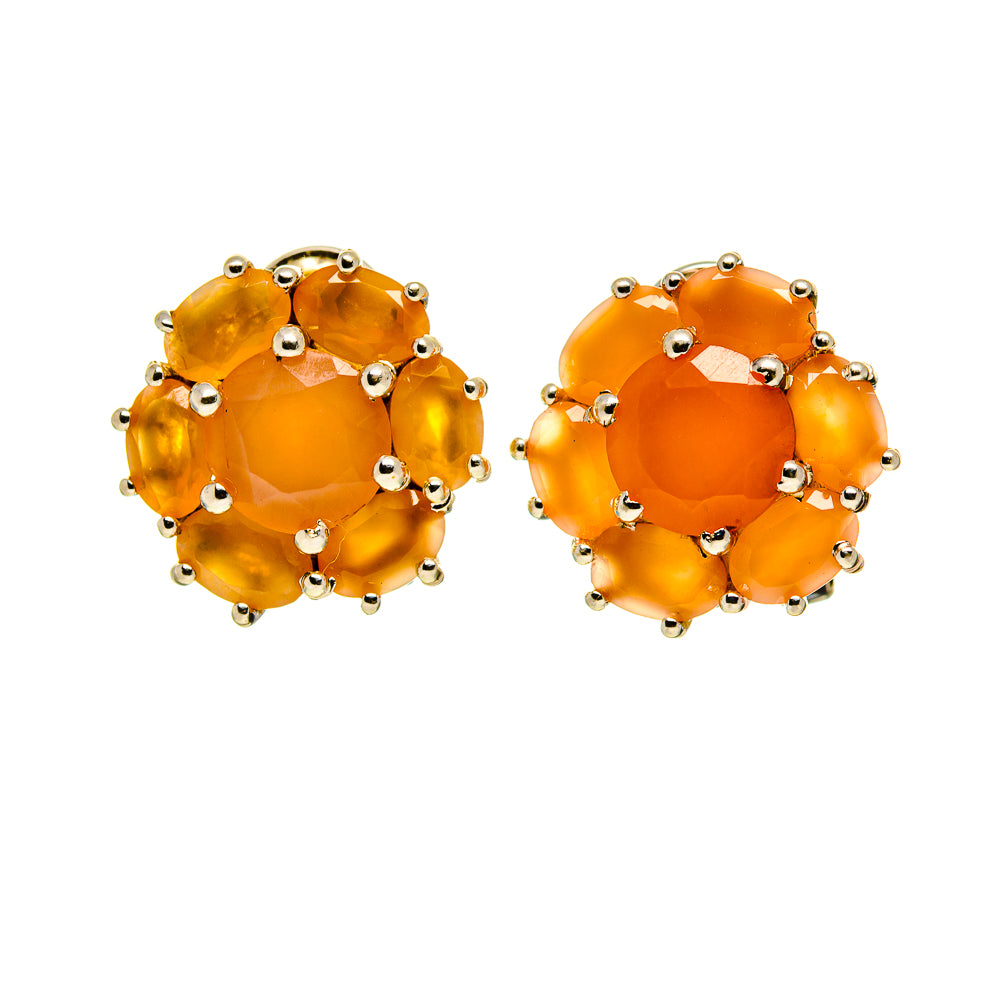 Carnelian Earrings handcrafted by Anasilvercos - EARR413264