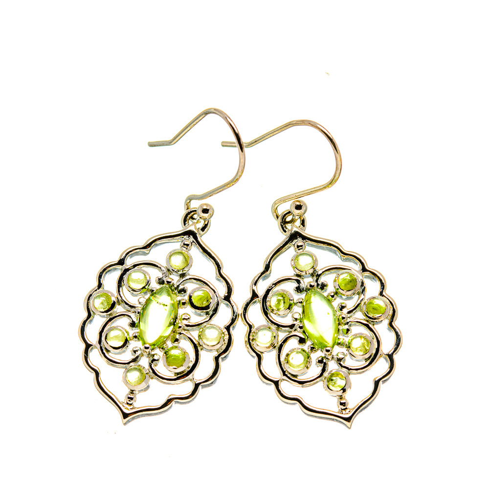 Peridot Earrings handcrafted by Anasilvercos - EARR413276