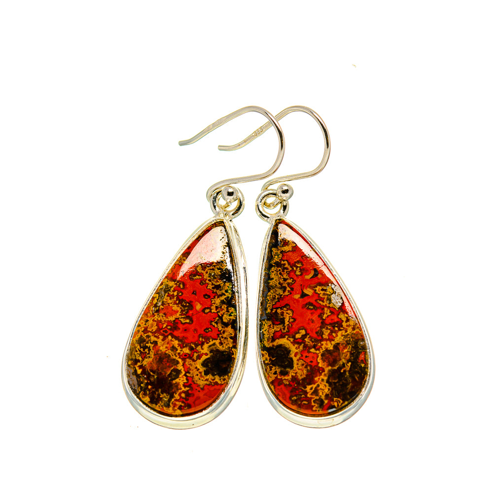 Moroccan Agate Earrings handcrafted by Anasilvercos - EARR413277