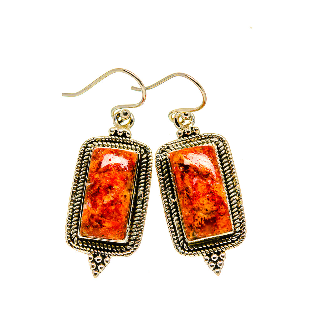 Sponge Coral Earrings handcrafted by Anasilvercos - EARR413283