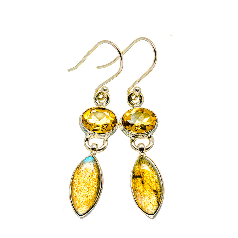 Labradorite Earrings handcrafted by Anasilvercos - EARR413296