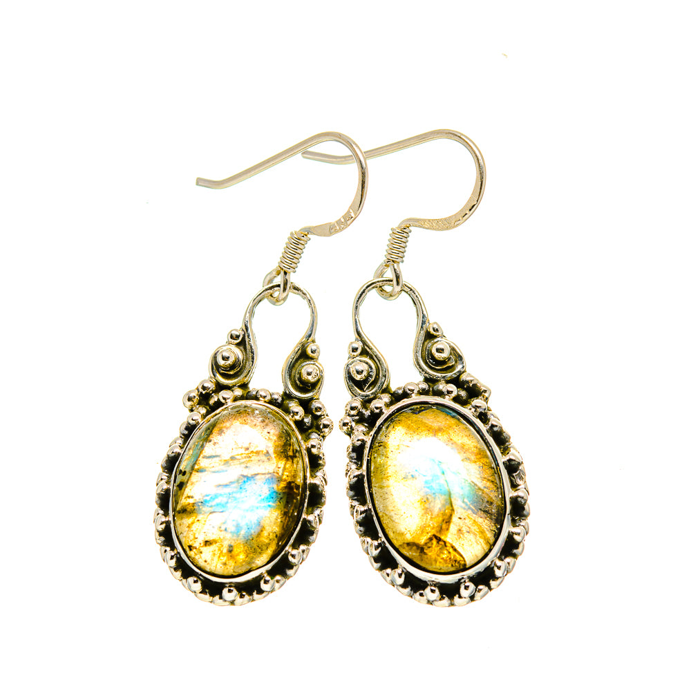 Labradorite Earrings handcrafted by Anasilvercos - EARR413307