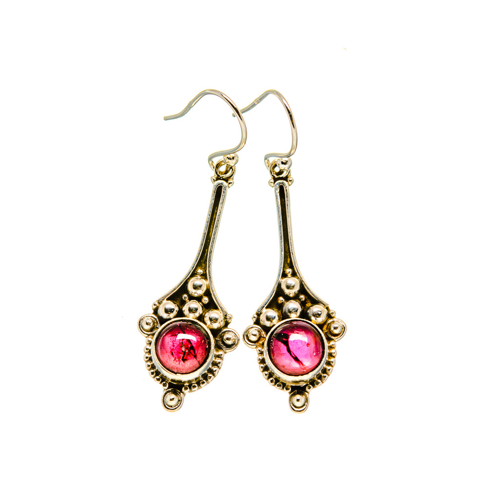 Garnet Earrings handcrafted by Anasilvercos - EARR413330