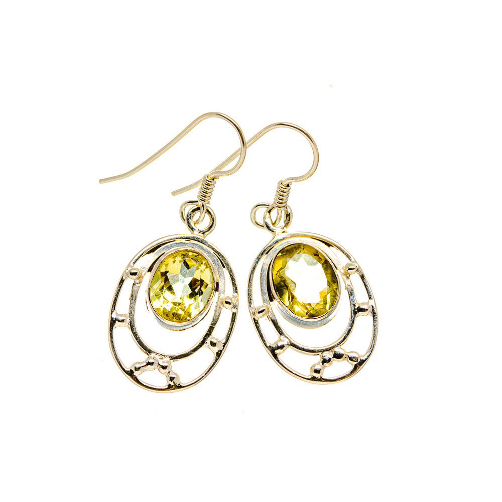 Citrine Earrings handcrafted by Anasilvercos - EARR413341