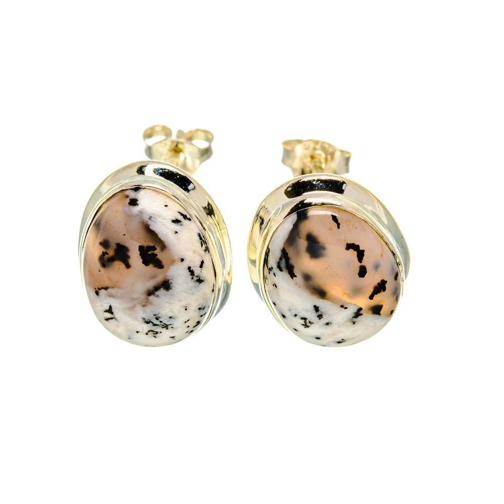 Dendritic Opal Earrings handcrafted by Anasilvercos - EARR413342