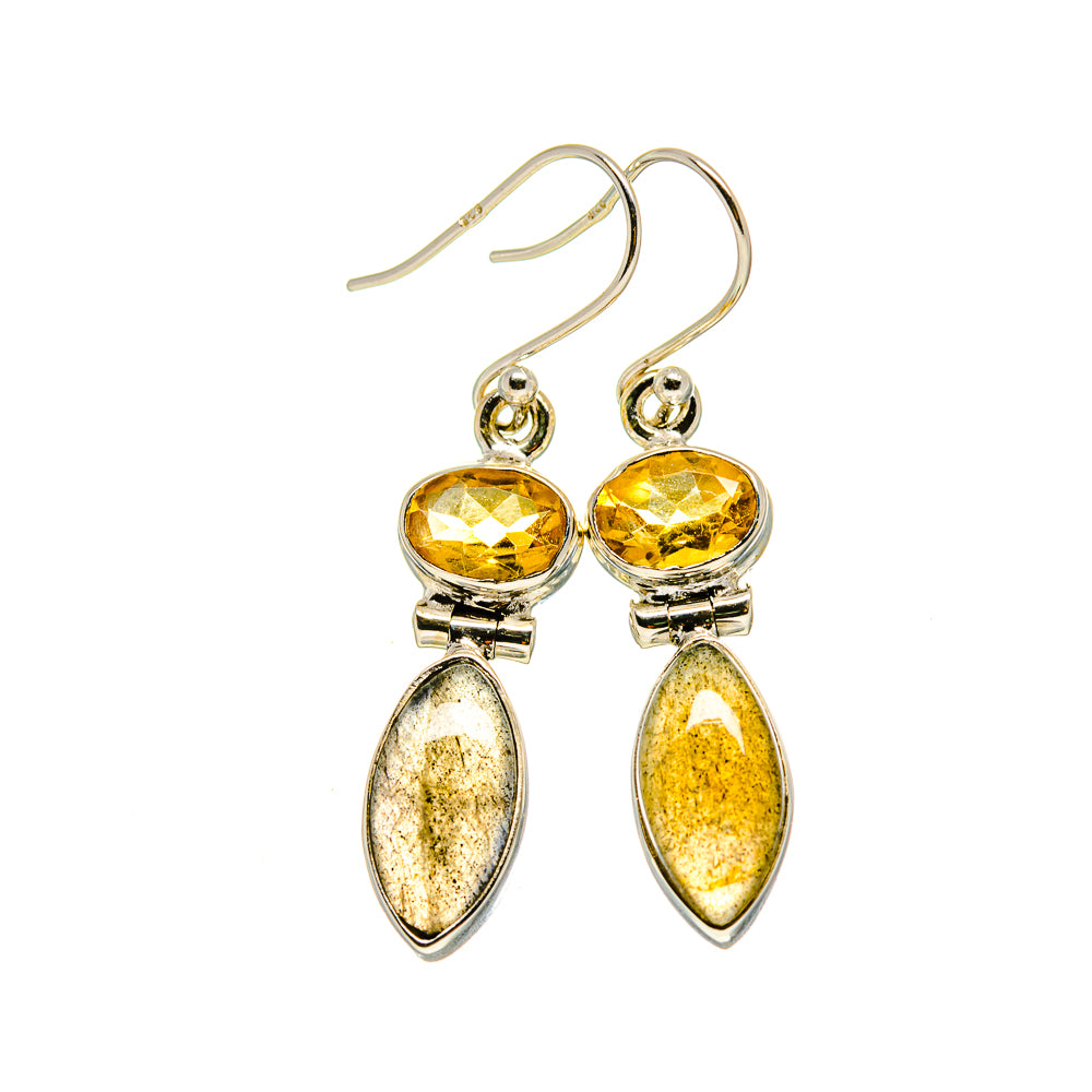 Labradorite Earrings handcrafted by Anasilvercos - EARR413363