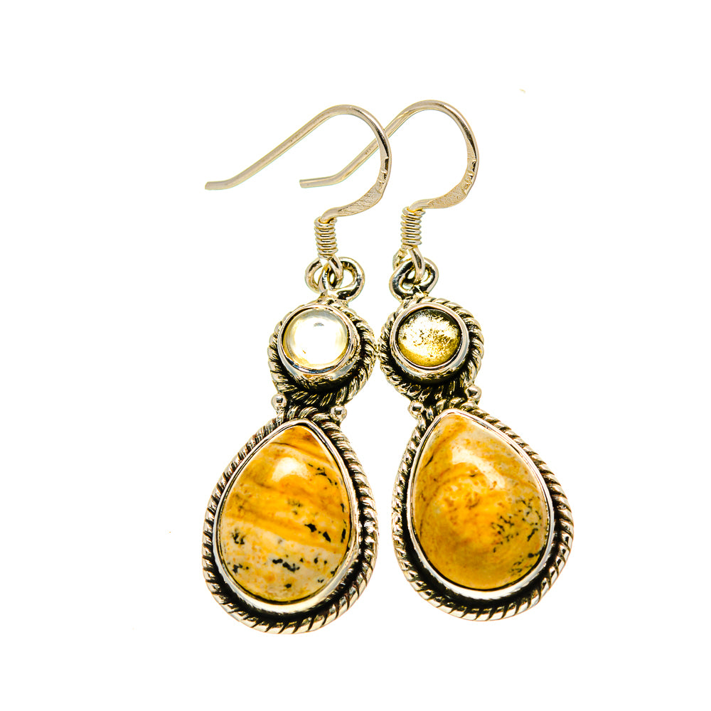 Ocean Jasper Earrings handcrafted by Anasilvercos - EARR413369