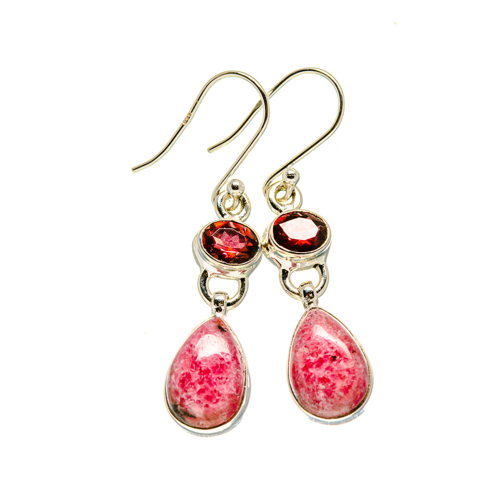 Thulite Earrings handcrafted by Anasilvercos - EARR413376