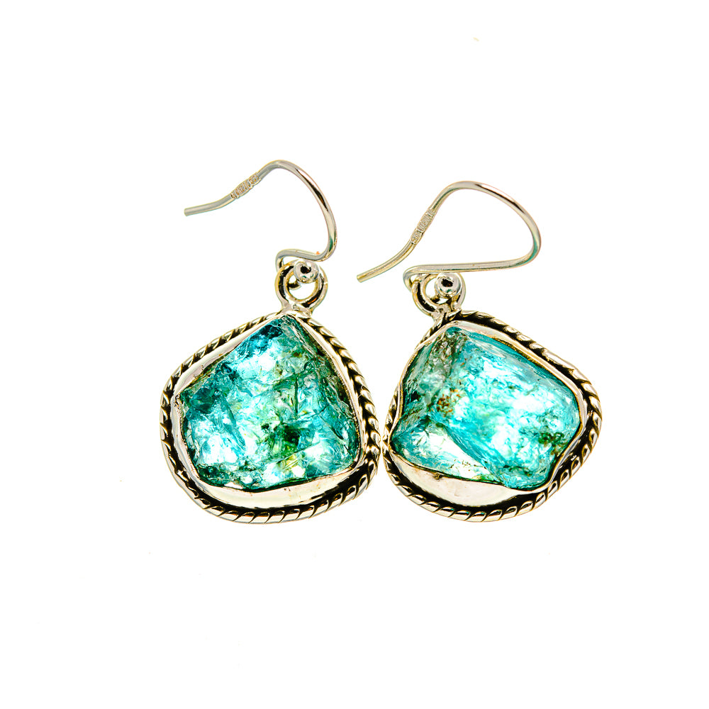 Green Fluorite Earrings handcrafted by Anasilvercos - EARR413388