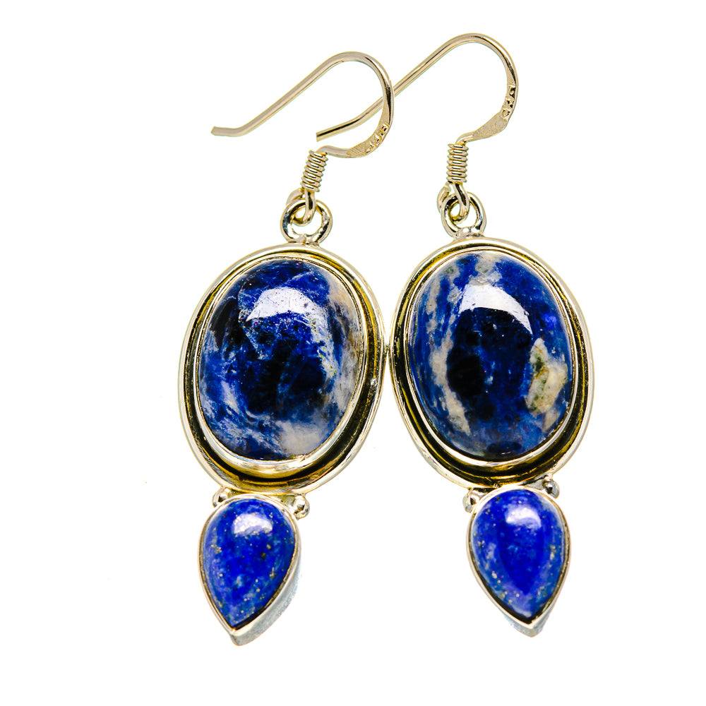 Sodalite Earrings handcrafted by Anasilvercos - EARR413396