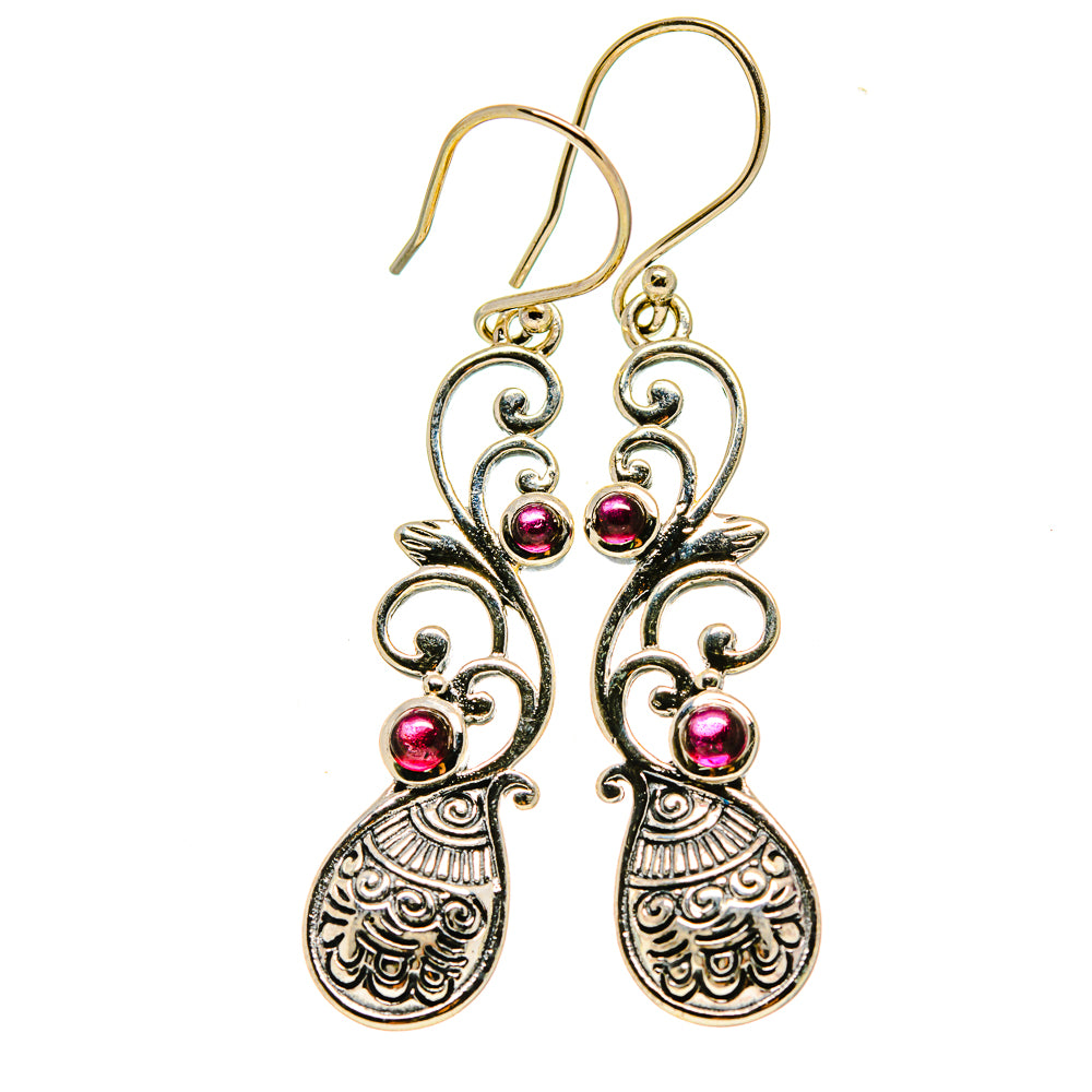 Garnet Earrings handcrafted by Anasilvercos - EARR413412