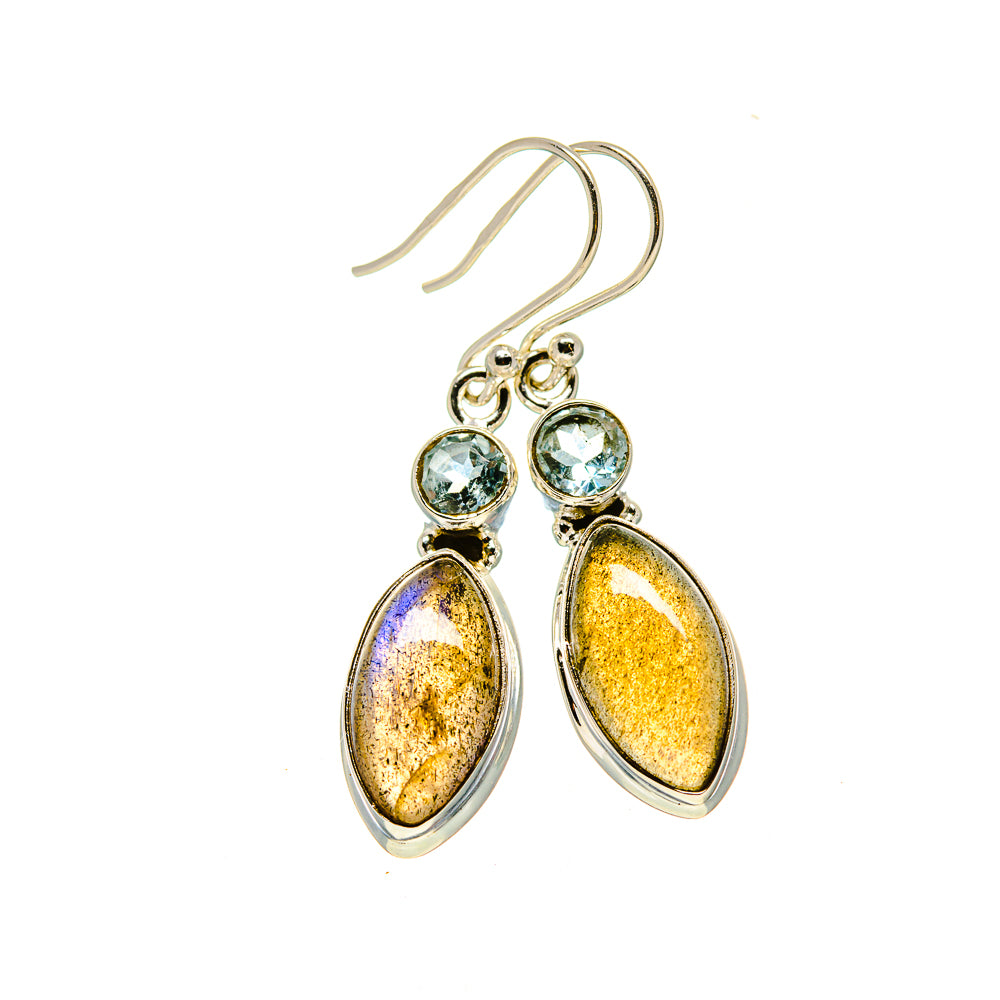 Labradorite Earrings handcrafted by Anasilvercos - EARR413420