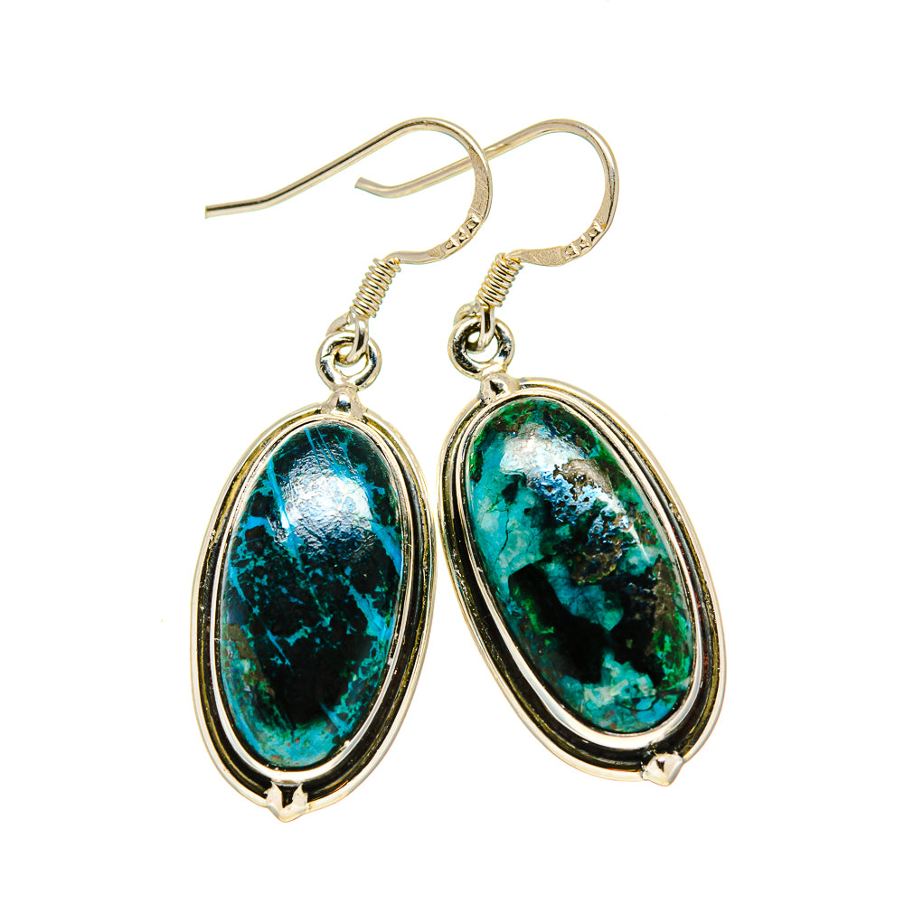 Shattuckite Earrings handcrafted by Anasilvercos - EARR413445