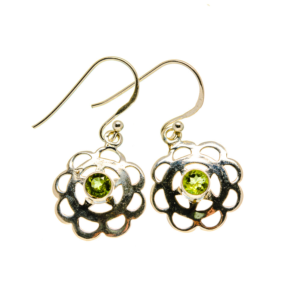 Peridot Earrings handcrafted by Anasilvercos - EARR413455