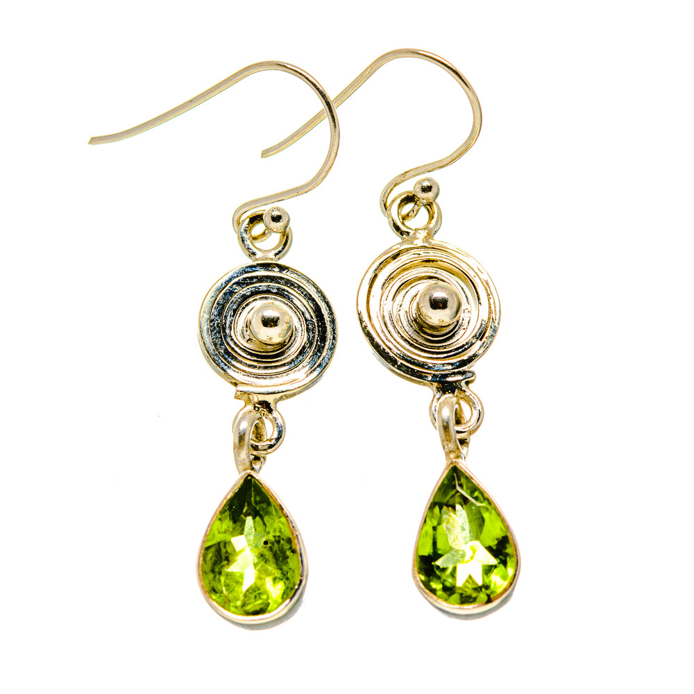 Peridot Earrings handcrafted by Anasilvercos - EARR413488