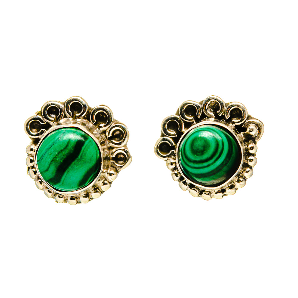 Malachite Earrings handcrafted by Anasilvercos - EARR413501