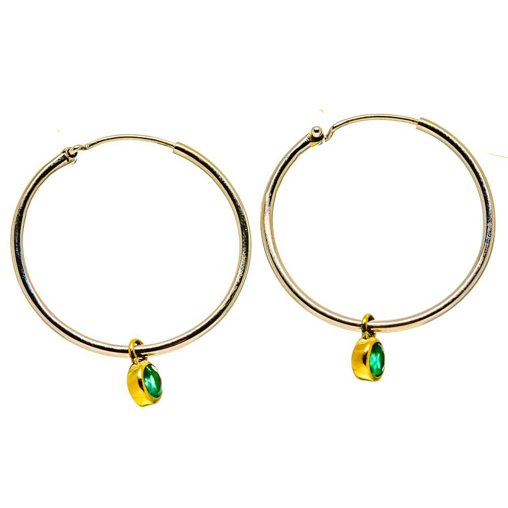 Green Onyx Earrings handcrafted by Anasilvercos - EARR413503