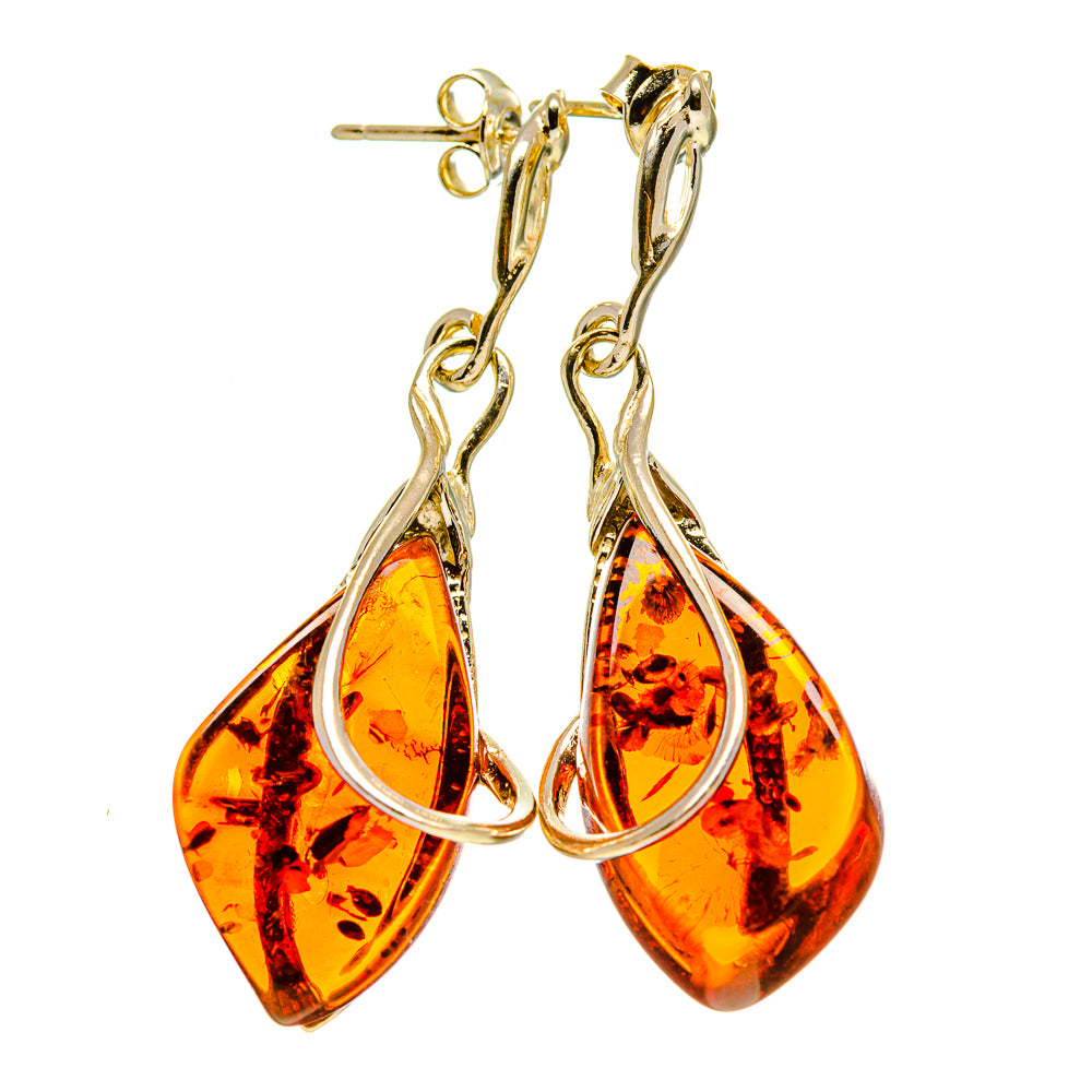 Baltic Amber Earrings handcrafted by Anasilvercos - EARR413507