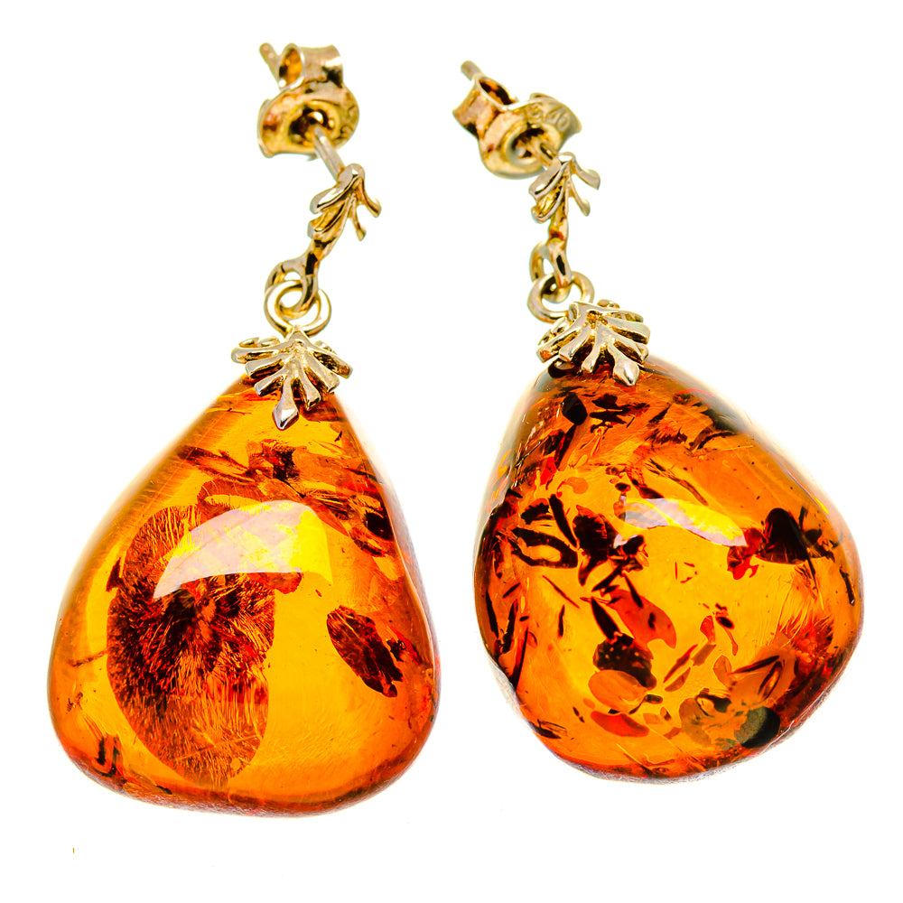 Baltic Amber Earrings handcrafted by Anasilvercos - EARR413511