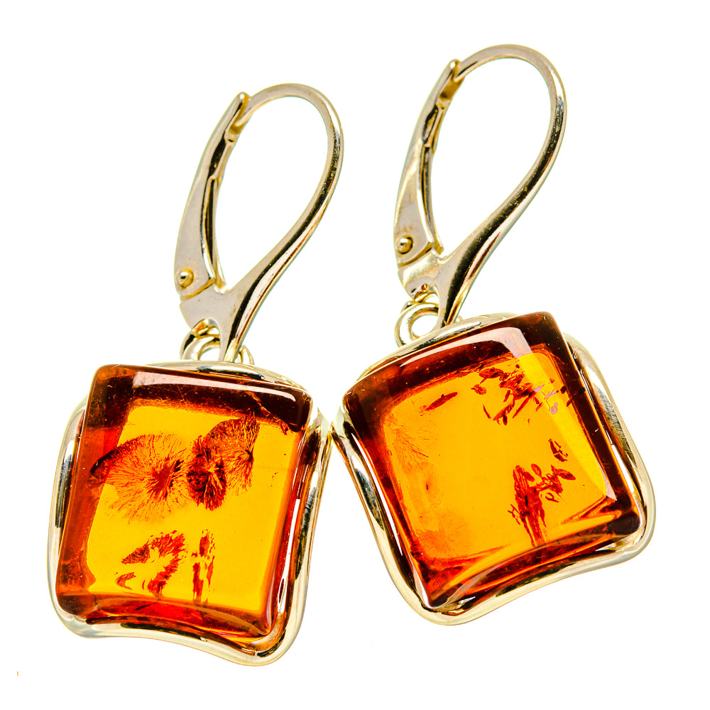 Baltic Amber Earrings handcrafted by Anasilvercos - EARR413514