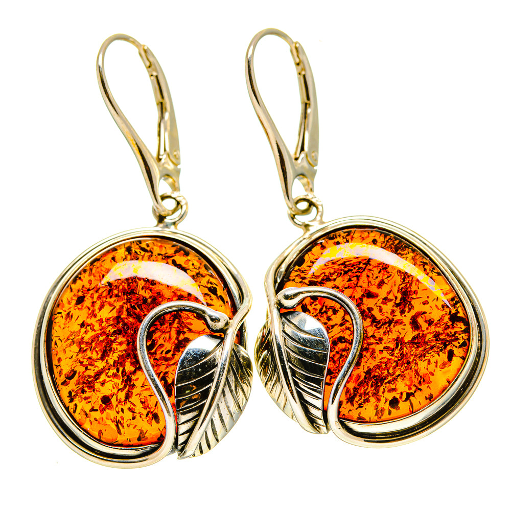 Baltic Amber Earrings handcrafted by Anasilvercos - EARR413522
