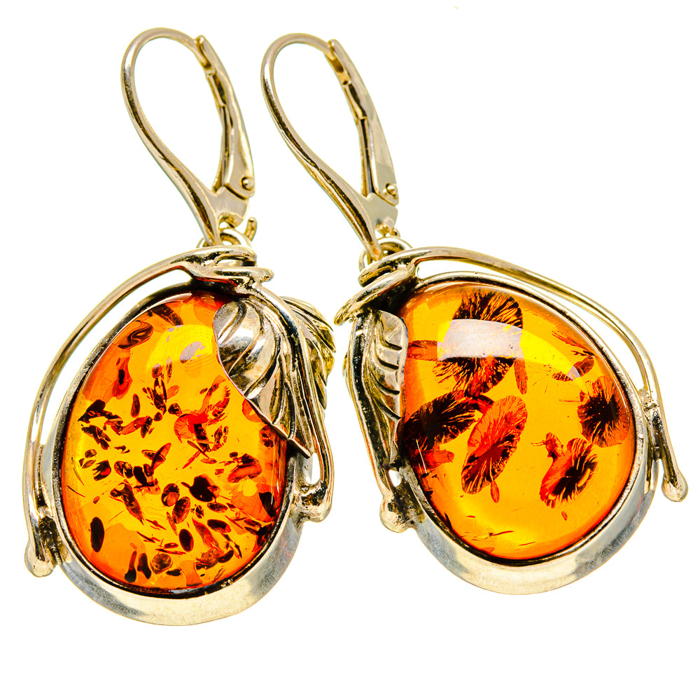 Baltic Amber Earrings handcrafted by Anasilvercos - EARR413523