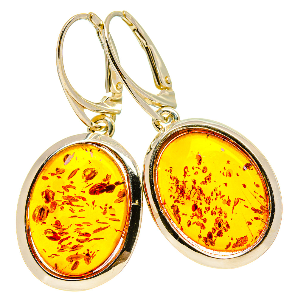 Baltic Amber Earrings handcrafted by Anasilvercos - EARR413525
