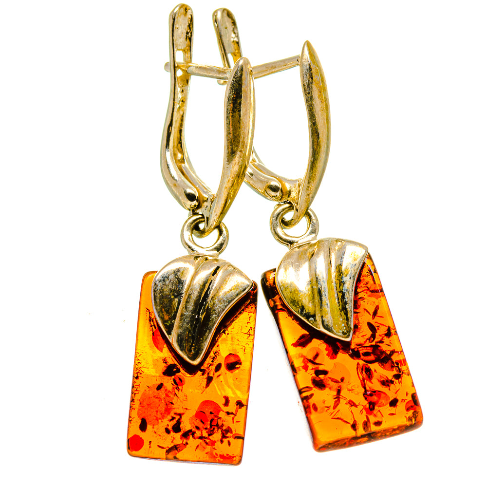 Baltic Amber Earrings handcrafted by Anasilvercos - EARR413526