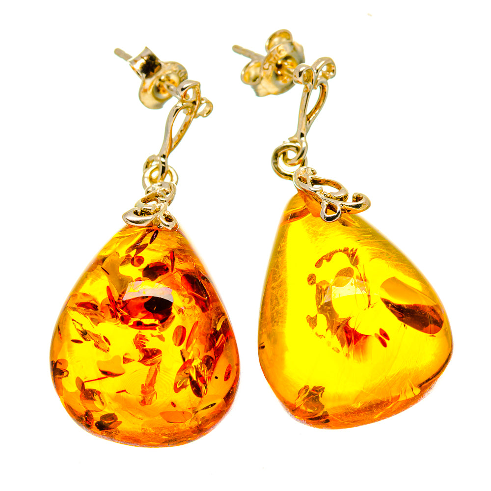 Baltic Amber Earrings handcrafted by Anasilvercos - EARR413533