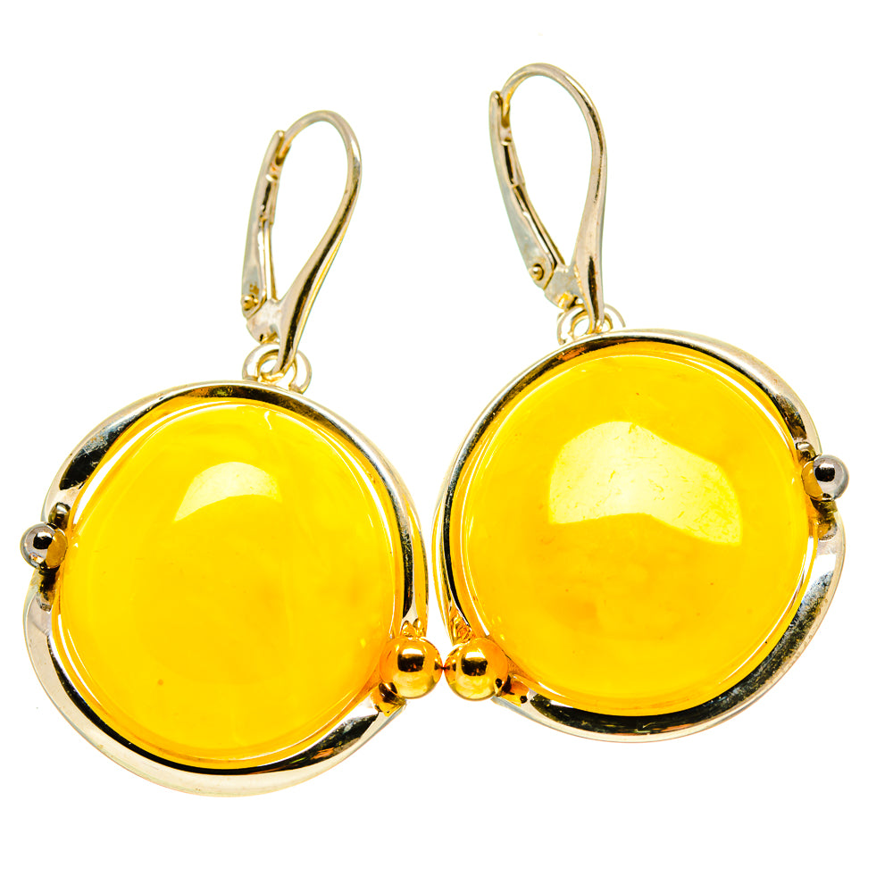 Baltic Amber Earrings handcrafted by Anasilvercos - EARR413534