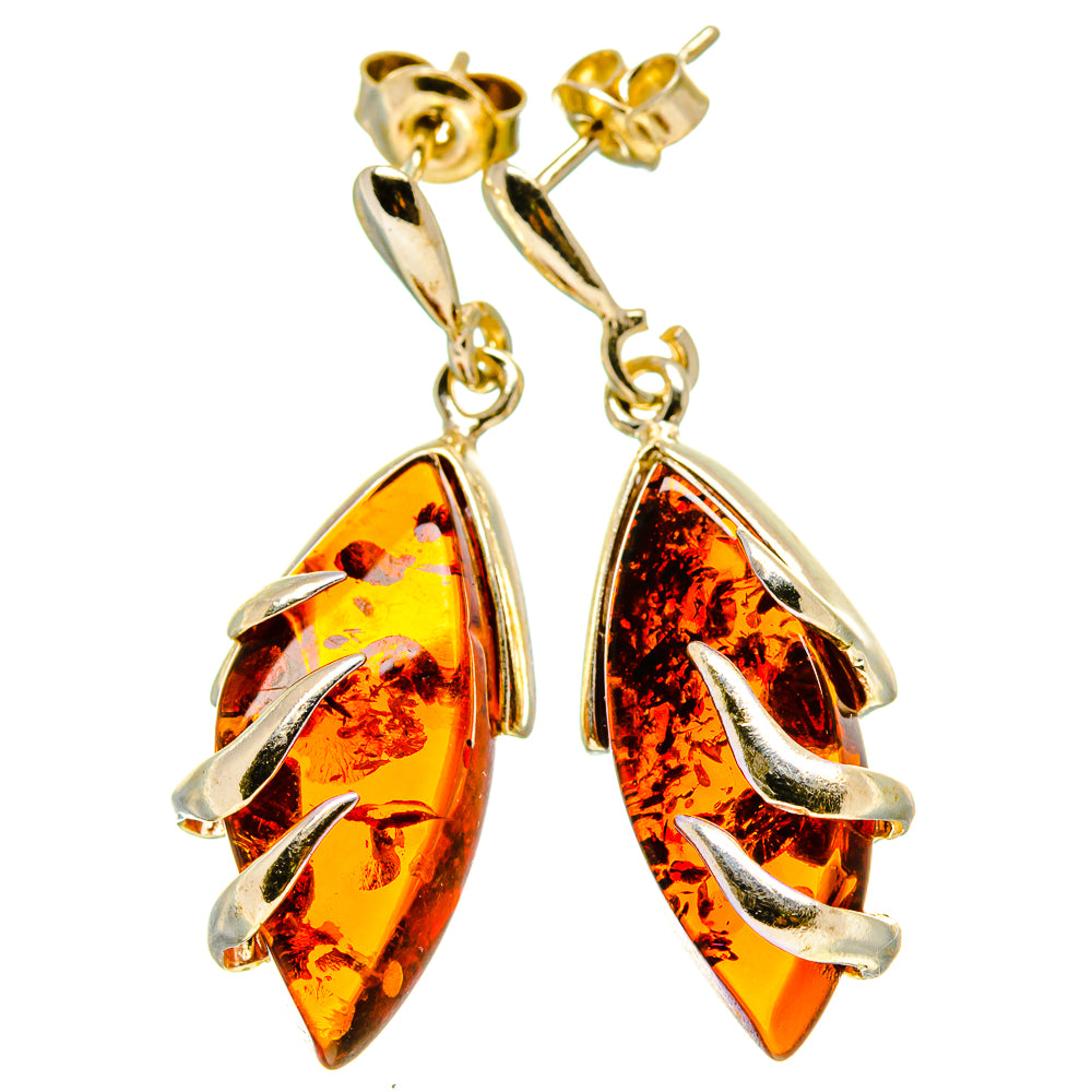 Baltic Amber Earrings handcrafted by Anasilvercos - EARR413535