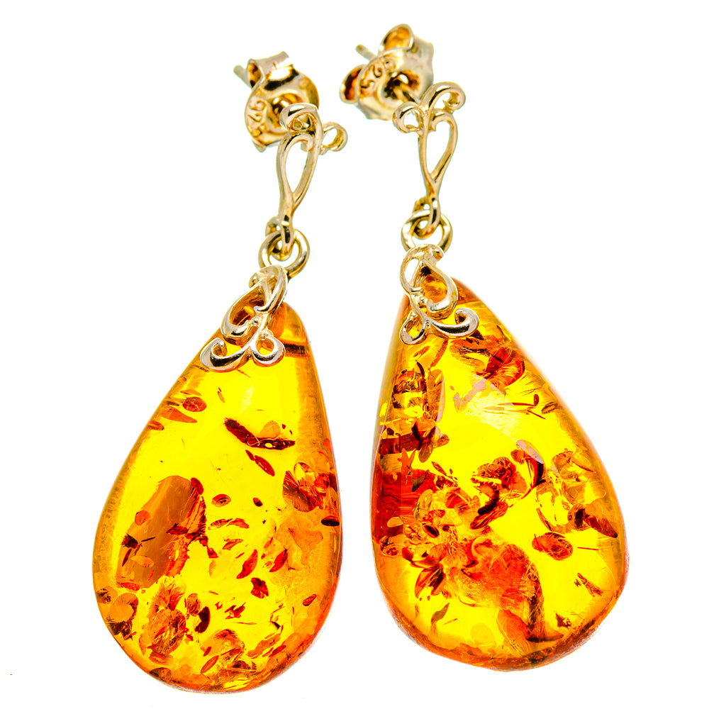 Baltic Amber Earrings handcrafted by Anasilvercos - EARR413536
