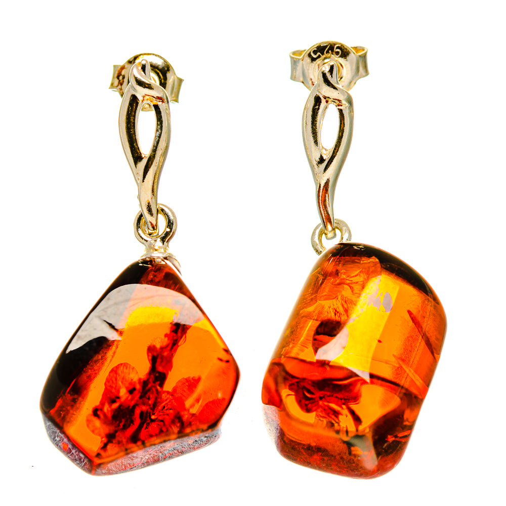 Baltic Amber Earrings handcrafted by Anasilvercos - EARR413537