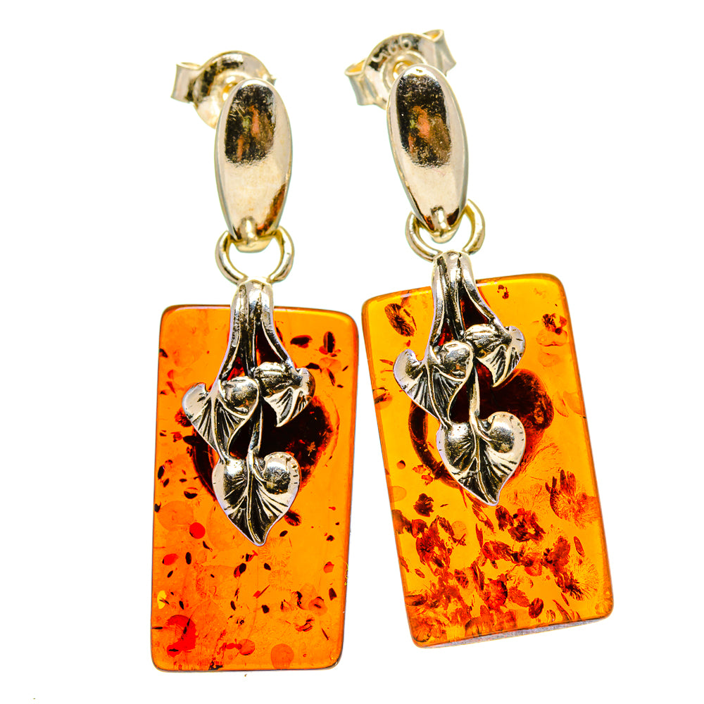 Baltic Amber Earrings handcrafted by Anasilvercos - EARR413539
