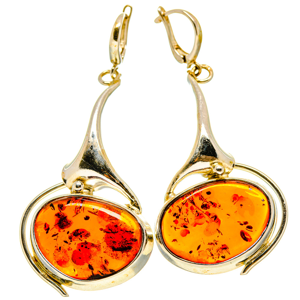 Baltic Amber Earrings handcrafted by Anasilvercos - EARR413541