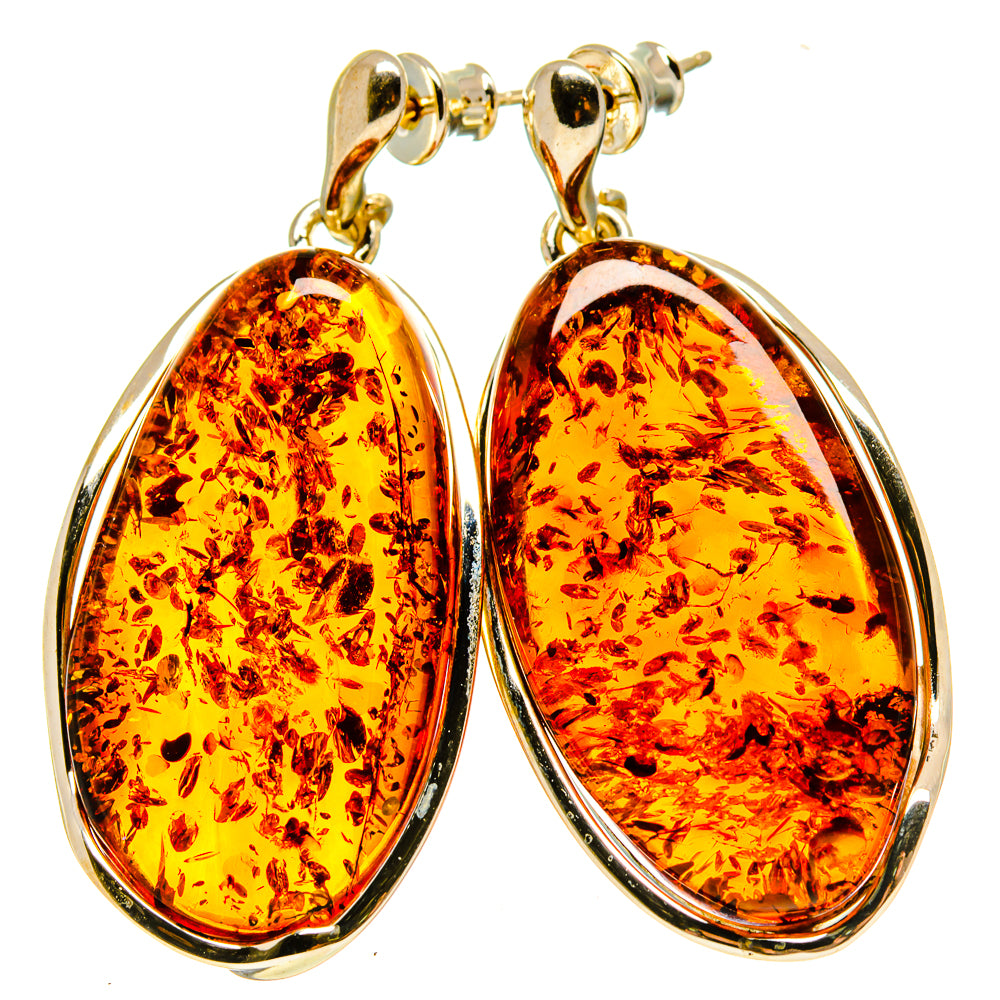 Baltic Amber Earrings handcrafted by Anasilvercos - EARR413542