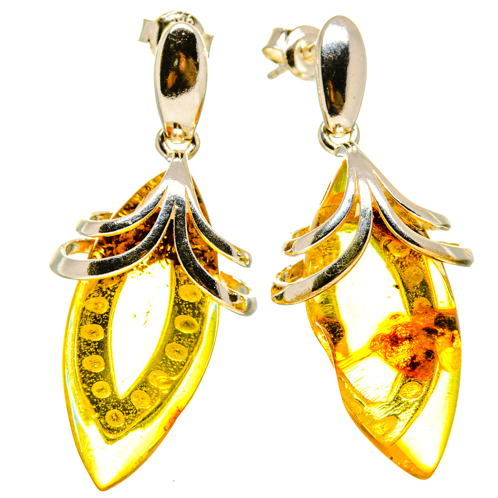 Baltic Amber Earrings handcrafted by Anasilvercos - EARR413544