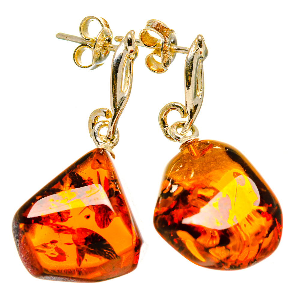 Baltic Amber Earrings handcrafted by Anasilvercos - EARR413547