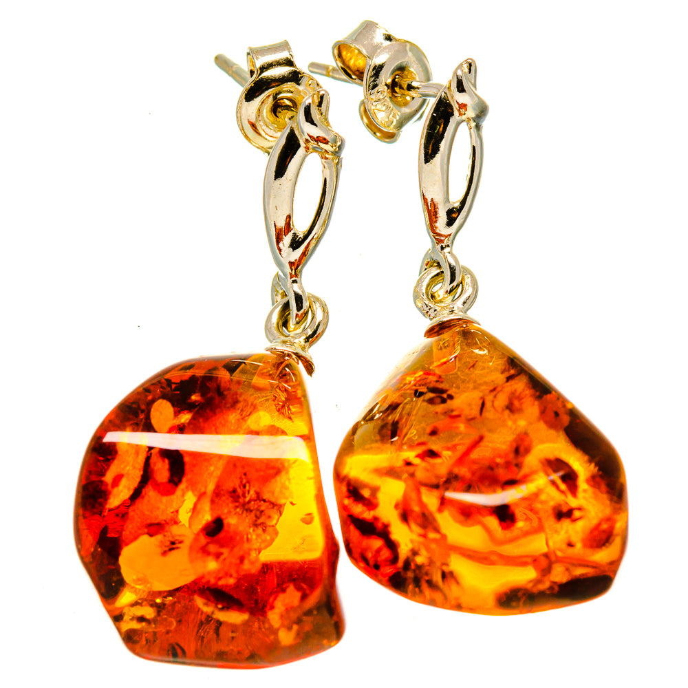 Baltic Amber Earrings handcrafted by Anasilvercos - EARR413556