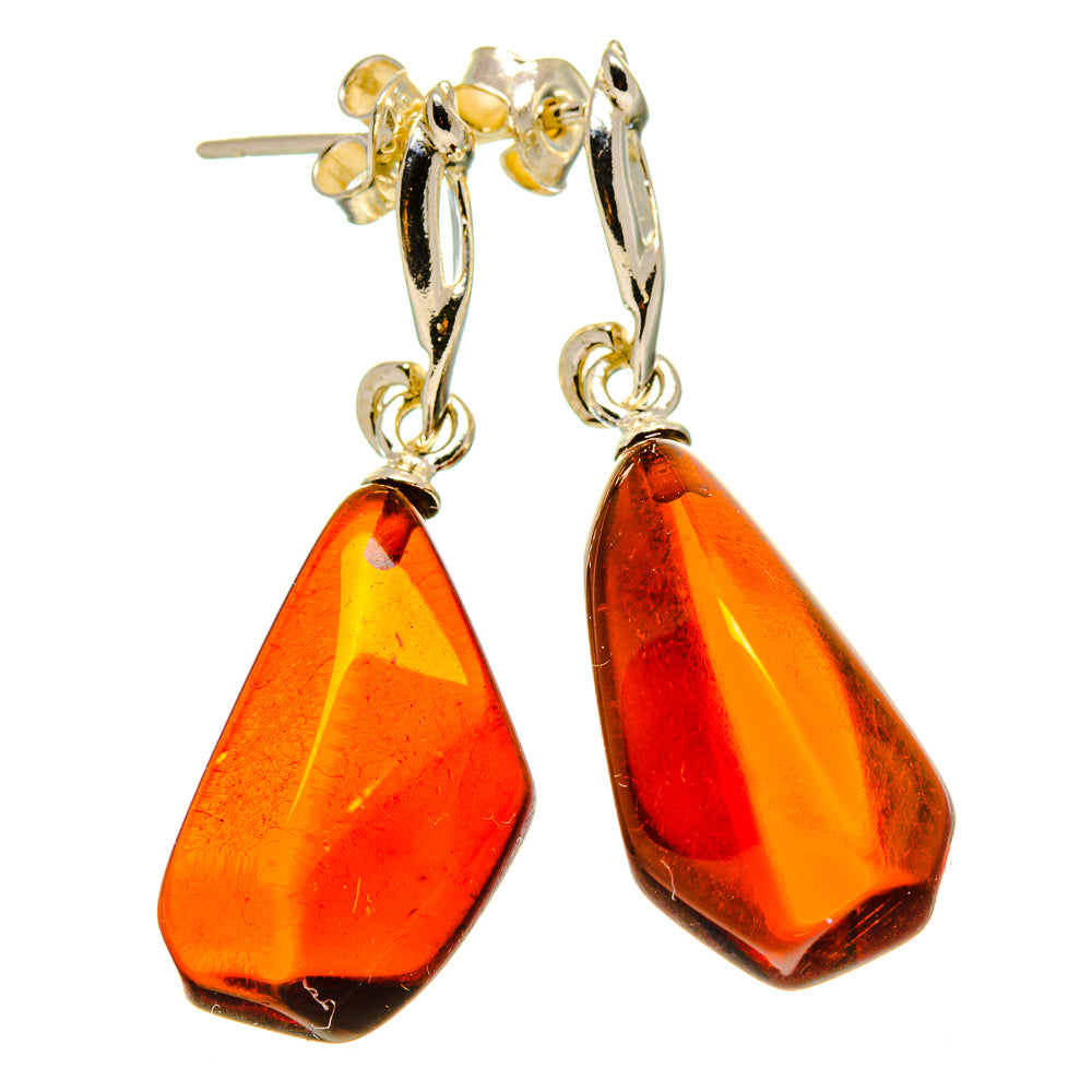 Baltic Amber Earrings handcrafted by Anasilvercos - EARR413564