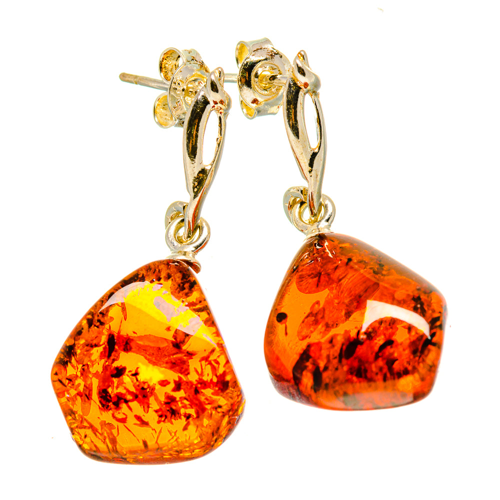 Baltic Amber Earrings handcrafted by Anasilvercos - EARR413566