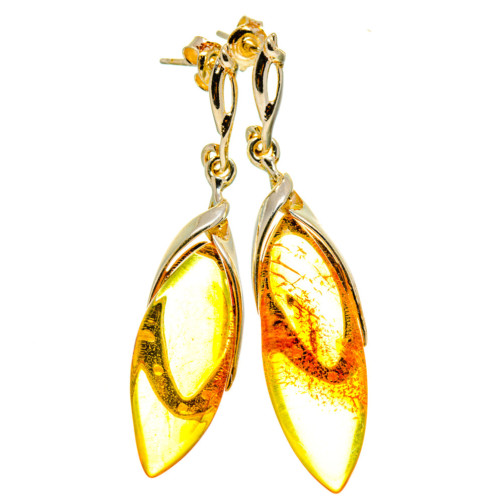 Baltic Amber Earrings handcrafted by Anasilvercos - EARR413568