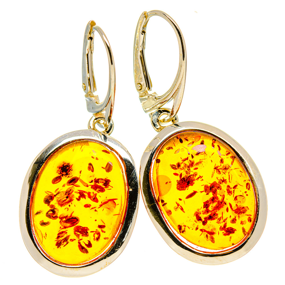 Baltic Amber Earrings handcrafted by Anasilvercos - EARR413569