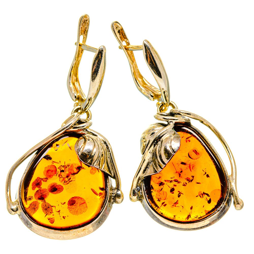 Baltic Amber Earrings handcrafted by Anasilvercos - EARR413570