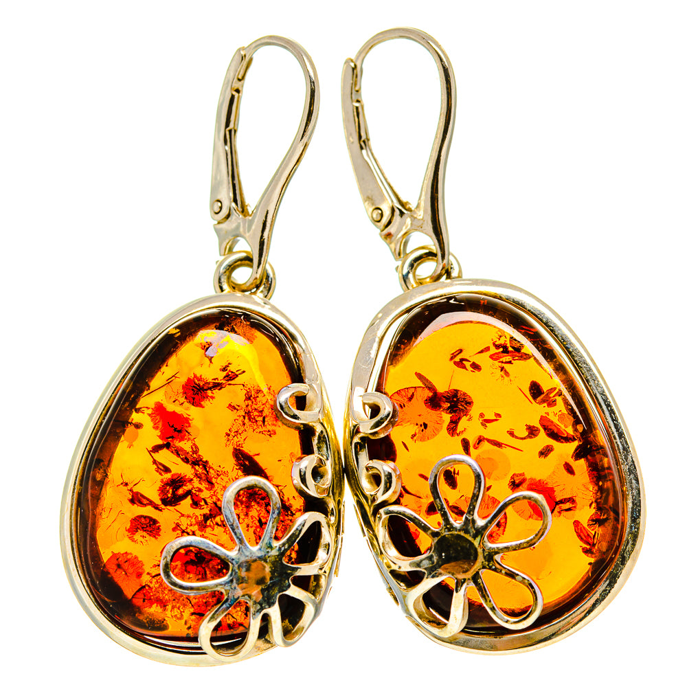 Baltic Amber Earrings handcrafted by Anasilvercos - EARR413572