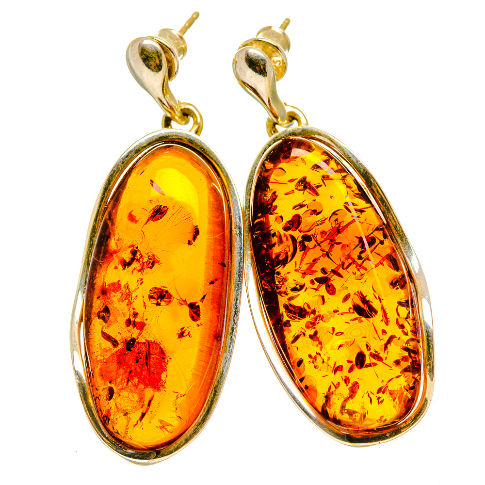 Baltic Amber Earrings handcrafted by Anasilvercos - EARR413578